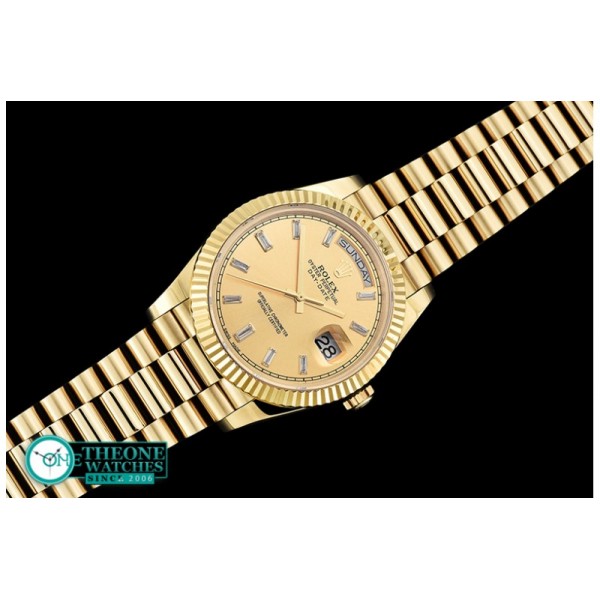 Rolex - DayDate 40mm Flt YG/YG Gold Baug. Diam BP A2836