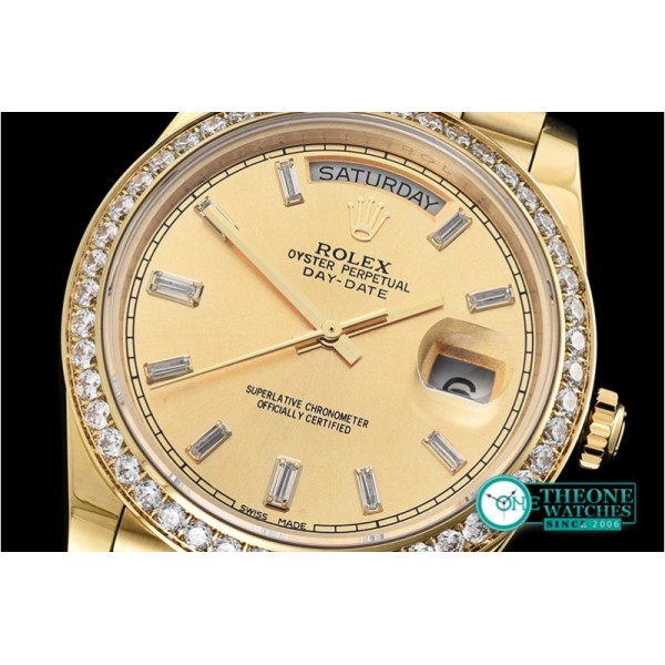 Rolex - DayDate 40mm Diam YG/YG Gold Baug. Diam BP A2836