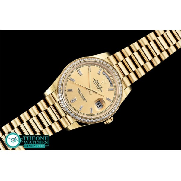 Rolex - DayDate 40mm Diam YG/YG Gold Baug. Diam BP A2836