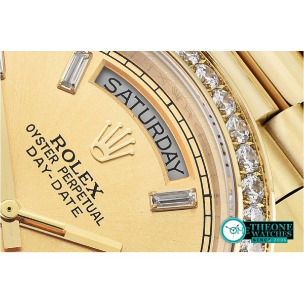 Rolex - DayDate 40mm Diam YG/YG Gold Baug. Diam BP A2836