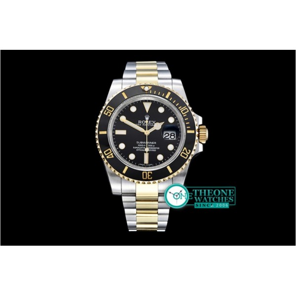 Rolex - Submariner 116613 YG/SS Black JF A3135 Mod