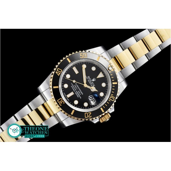 Rolex - Submariner 116613 YG/SS Black JF A3135 Mod