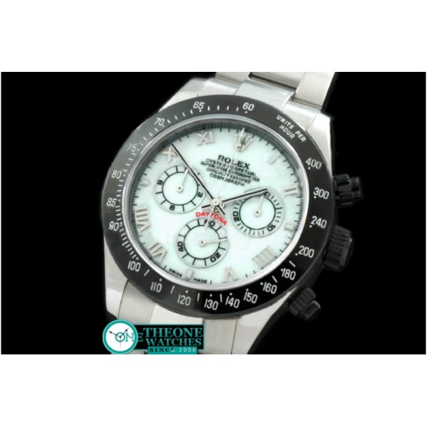 Rolex - SS/PVD MOP White Roman Asia 7750 Running Secs @ 6