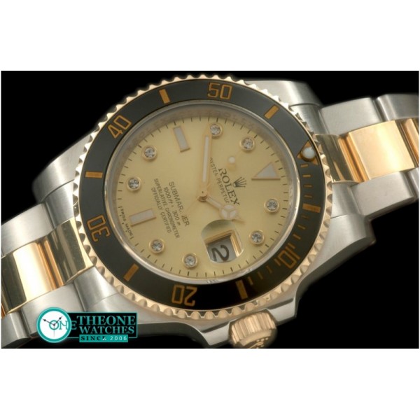 Rolex - 116610 Gold TT Sub A-3135