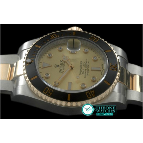 Rolex - 116610 Gold TT Sub A-3135