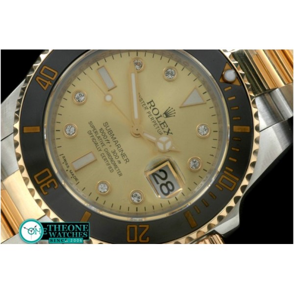 Rolex - 116610 Gold TT Sub A-3135