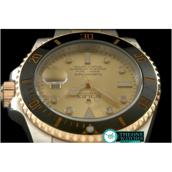 Rolex - 116610 Gold TT Sub A-3135