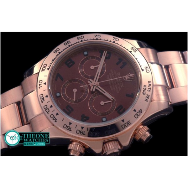 Rolex - 2015 RG/RG Brown Numerals A-7750 Sec@6