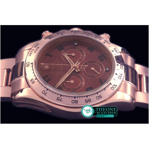 Rolex - 2015 RG/RG Brown Numerals A-7750 Sec@6