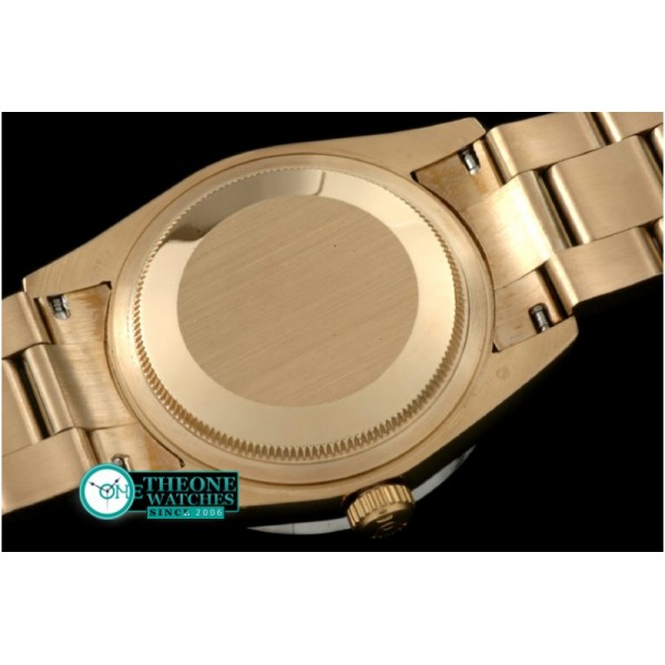 Rolex - 2014 Y-Gold/Oyster M-Gold Wavy Grid Asian Clone 2836