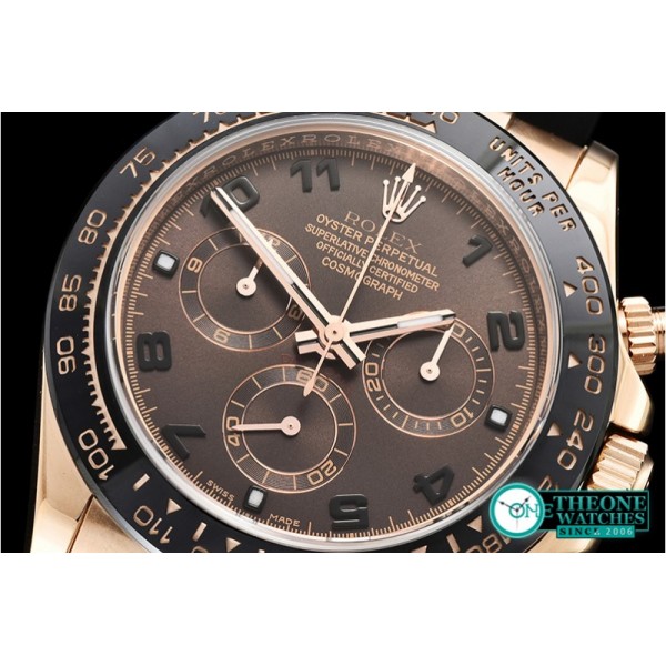 Rolex - Daytona Cer RG/RU Brown Num BP Ult A7750