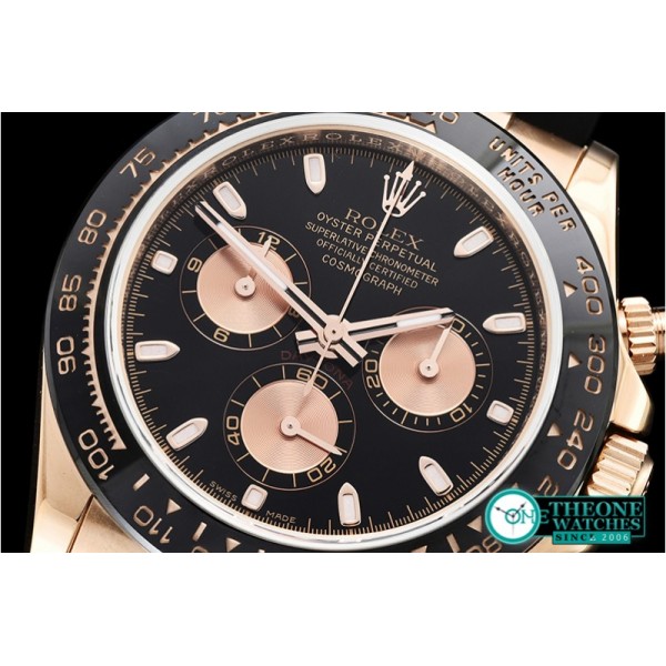 Rolex - Daytona Cer RG/RU Black Stick BP Ult A7750