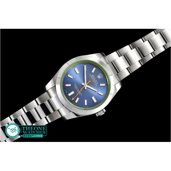 Rolex - Milgauss Z Blue 116400GV SS/SS Blue BP Asia 3131