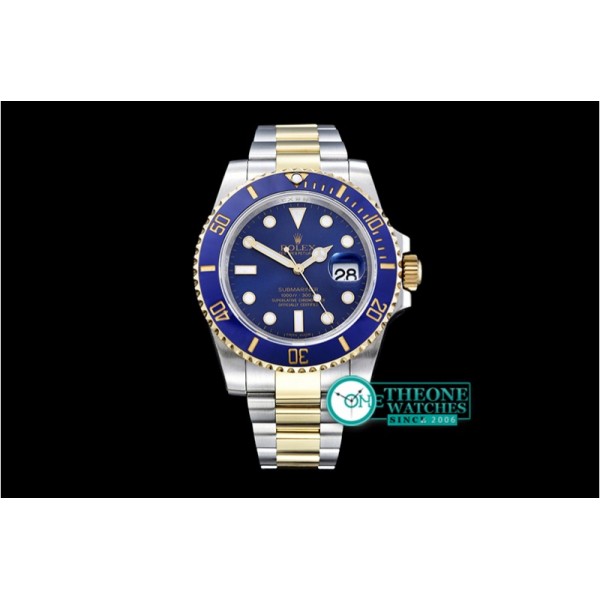 Rolex - Submariner 116613 YG/SS Cer Bez Blue JF Asia 2836