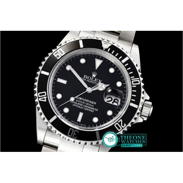 Rolex - Submariner Ref.16610 SS/SS Black JF A3135 Mod