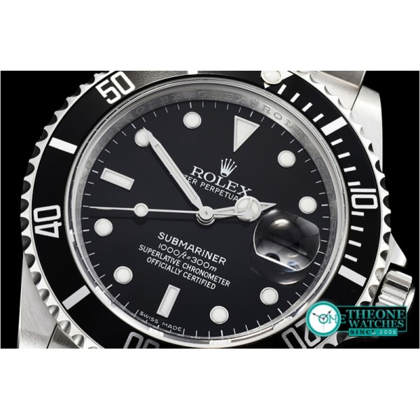 Rolex - Submariner Ref.16610 SS/SS Black JF A3135 Mod