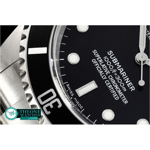 Rolex - Submariner Ref.16610 SS/SS Black JF A3135 Mod