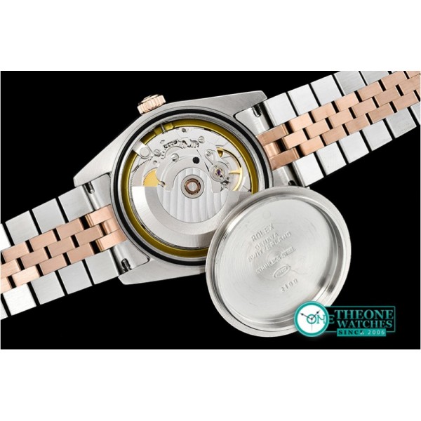 Rolex - DJ Midsize 31mm Diam Bez RG/SS Wht MOP Diam BP A2836