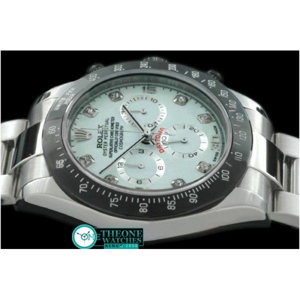 Rolex - SS/PVD MOP White Diam Asia 7750 Running Secs @ 6