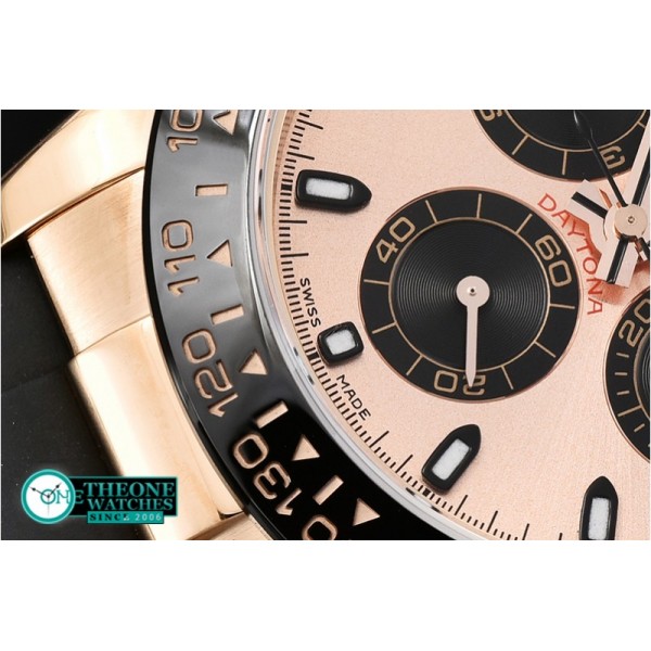 Rolex - Daytona Cer RG/RU Rose Gold Stick JF Ult A7750