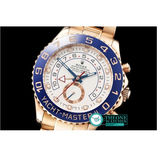 Rolex - YachtMaster II Blue RG/RG White BP Asia 2813 Mod