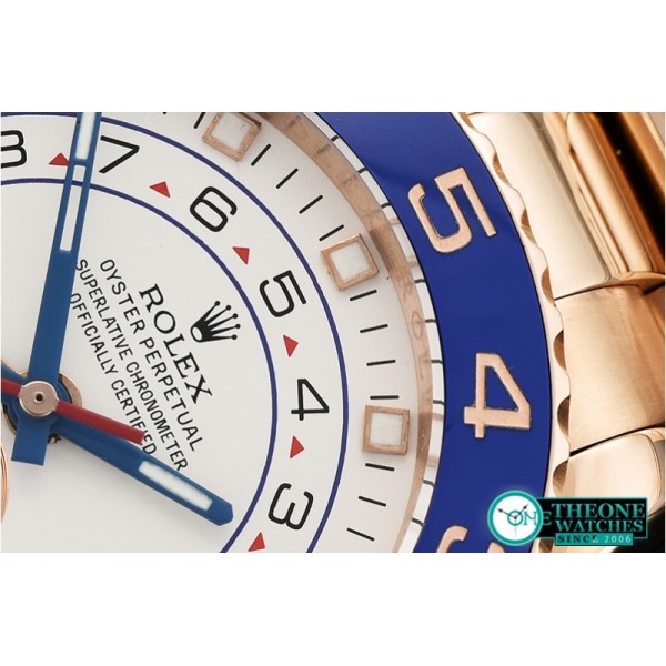 Rolex - YachtMaster II Blue RG/RG White BP Asia 2813 Mod