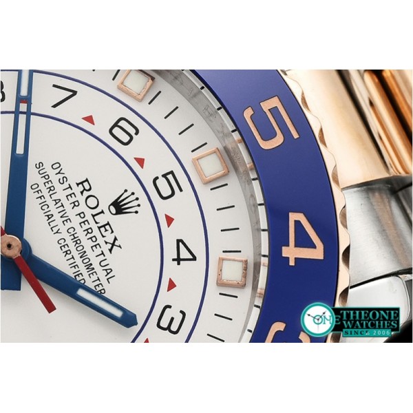 Rolex - YachtMaster II Blue RG/SS White BP Asia 2813 Mod