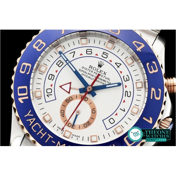 Rolex - YachtMaster II Blue RG/SS White BP Asia 2813 Mod