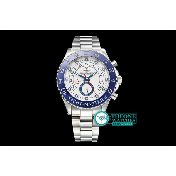 Rolex - YachtMaster II Blue SS/SS White BP Asia 2813 Mod