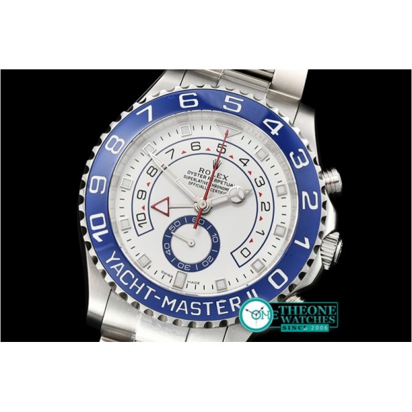 Rolex - YachtMaster 116680 Blue SS/SS White BP Asia 7750 Mod