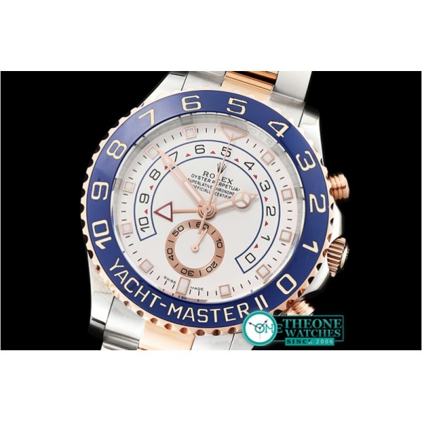 Rolex - YachtMaster 116681 Blue RG/SS White BP Asia 7750 Mod