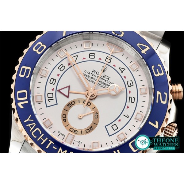 Rolex - YachtMaster 116681 Blue RG/SS White BP Asia 7750 Mod