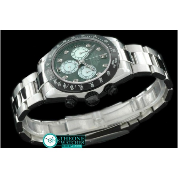 Rolex - SS/PVD MOP Green Diam Asia 7750 Running Secs @ 6