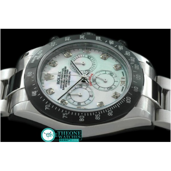 Rolex - SS/PVD White Diam Asia 7750 Running Secs @ 6.00