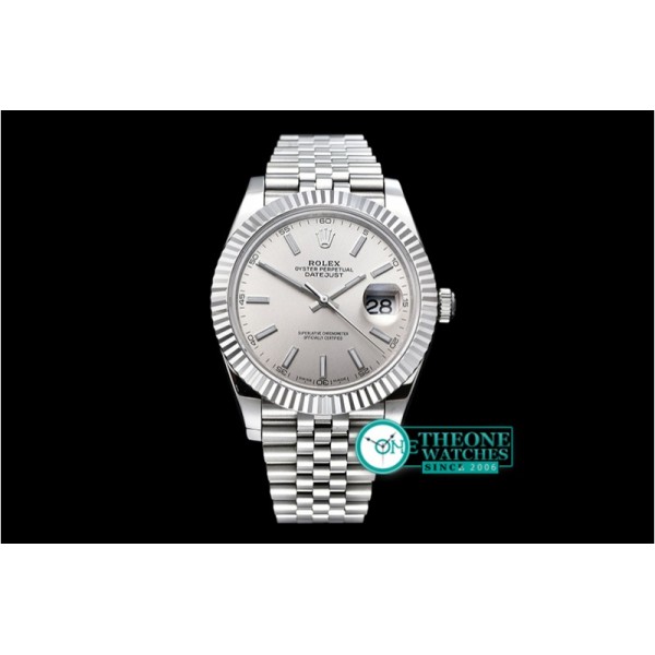 Rolex - DJ2 41mm Jub Flt SS/SS Silv Wht Stk BP Asia 3235 Mod