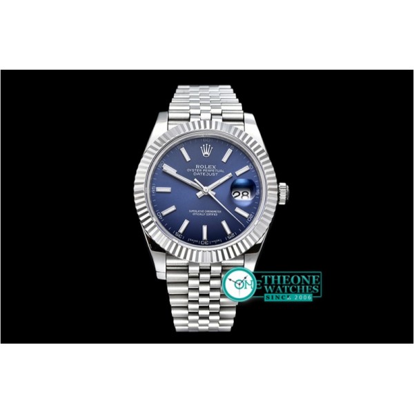 Rolex - DJ2 41mm Jub Flt SS/SS Blue Stick BP Asia 3235 Mod