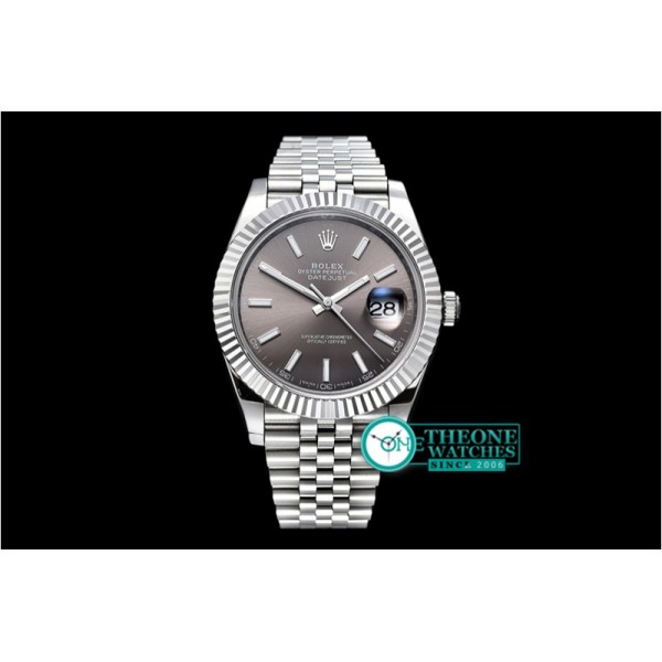 Rolex - DJ2 41mm Jub Flt SS/SS D.Grey Stick BP Asia 3235 Mod