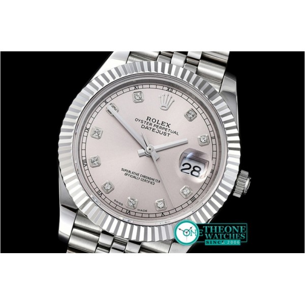 Rolex - DJ2 41mm Jub Flt SS/SS L.Grey Diams BP Asia 3235 Mod