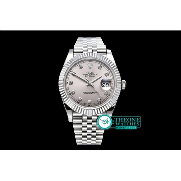 Rolex - DJ2 41mm Jub Flt SS/SS L.Grey Diams BP Asia 3235 Mod