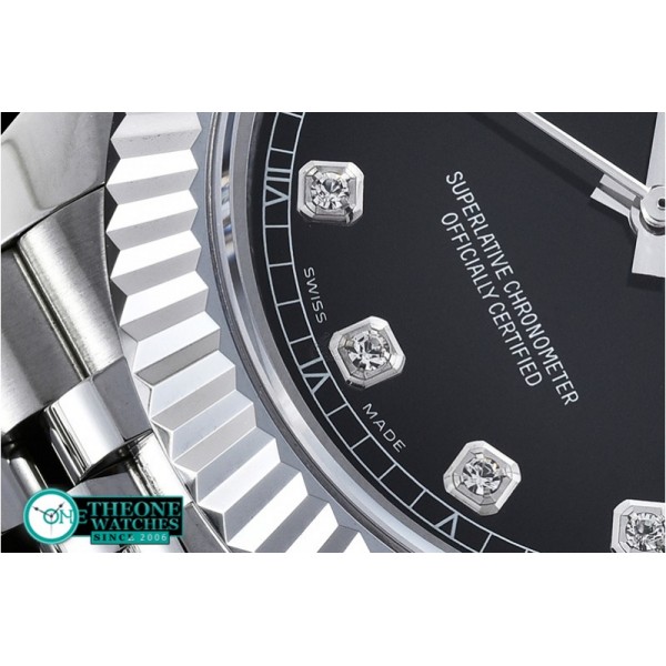 Rolex - DJ2 41mm Jub Flt SS/SS Black Diams BP Asia 3235 Mod