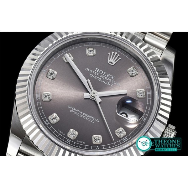 Rolex - DJ2 41mm Jub Flt SS/SS D.Grey Diams BP Asia 3235 Mod