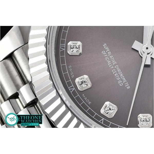 Rolex - DJ2 41mm Jub Flt SS/SS D.Grey Diams BP Asia 3235 Mod