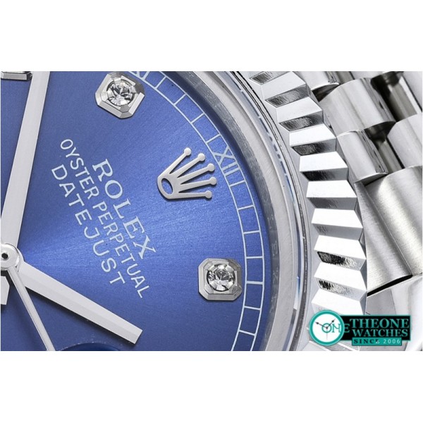 Rolex - DJ2 41mm Jub Flt SS/SS Blue Diams BP Asia 3235 Mod