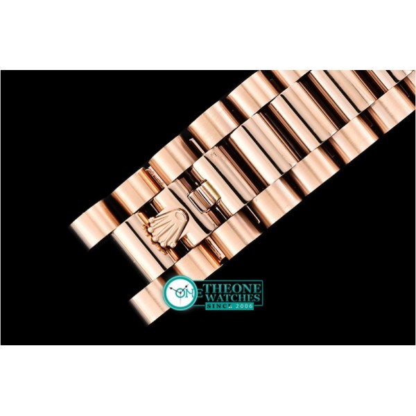 Rolex - DayDate 36mm Flt RG/RG Rose Gold Diam BP Swiss 2836