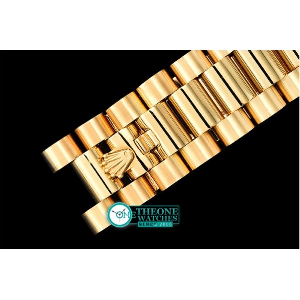 Rolex - DayDate 36mm Flt YG/YG Wrap Gold Diam BP Swiss 2836