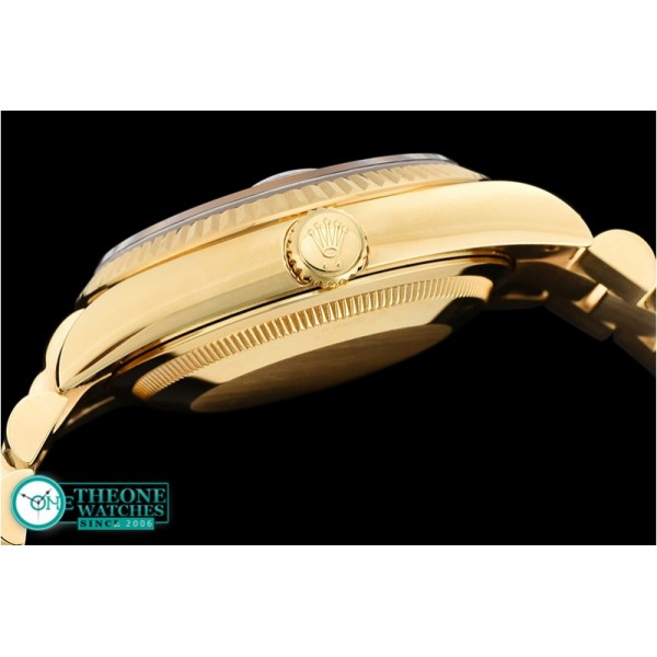 Rolex - DayDate 36mm Flt YG/YG Wrap Gold Diam BP Swiss 2836