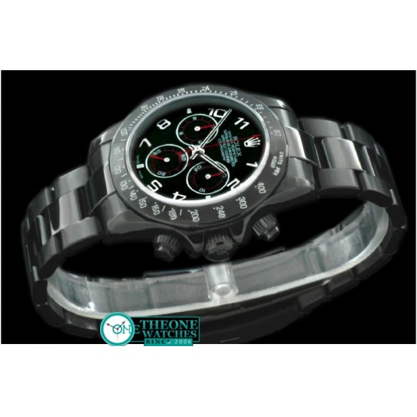 Rolex - PVD/PVD Black Numeral Asia 7750 Running Secs @ 6