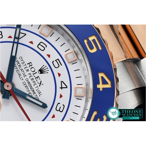 Rolex - YachtMaster 116681 Blue RG/SS White JF Asia 7750 Mod