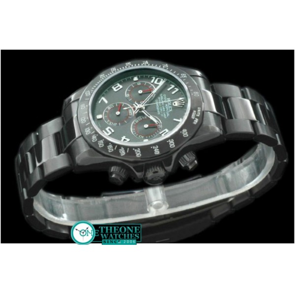 Rolex - PVD/PVD Grey Numeral Asia 7750 Running Secs @ 6