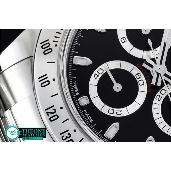 Rolex - Daytona 116520 SS/SS Black Sticks ARF Asia 4130 Mod